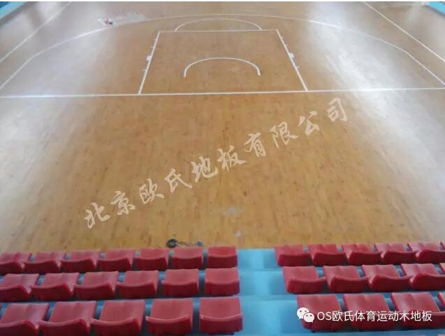 廣東省清遠市昊廷漁港籃球館木地板單層龍骨結(jié)構(gòu)案例-2